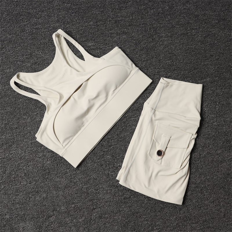 Yoga Fitness Leggings - Fitness şortu Yoga setleri kadın eşofman
