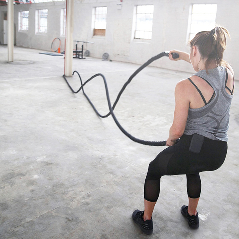 Battle Rope Exercise - 9M/12M/15M Fitness Battle Rope Crossfit Ağır