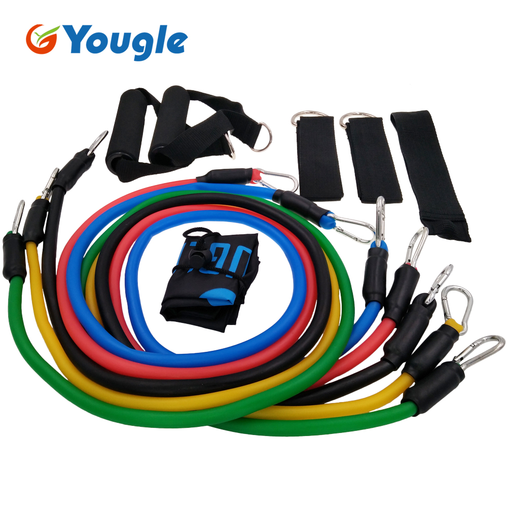 Yoga Fitness Youtube - YOUGLE 11 adet/takım çekme halatı spor